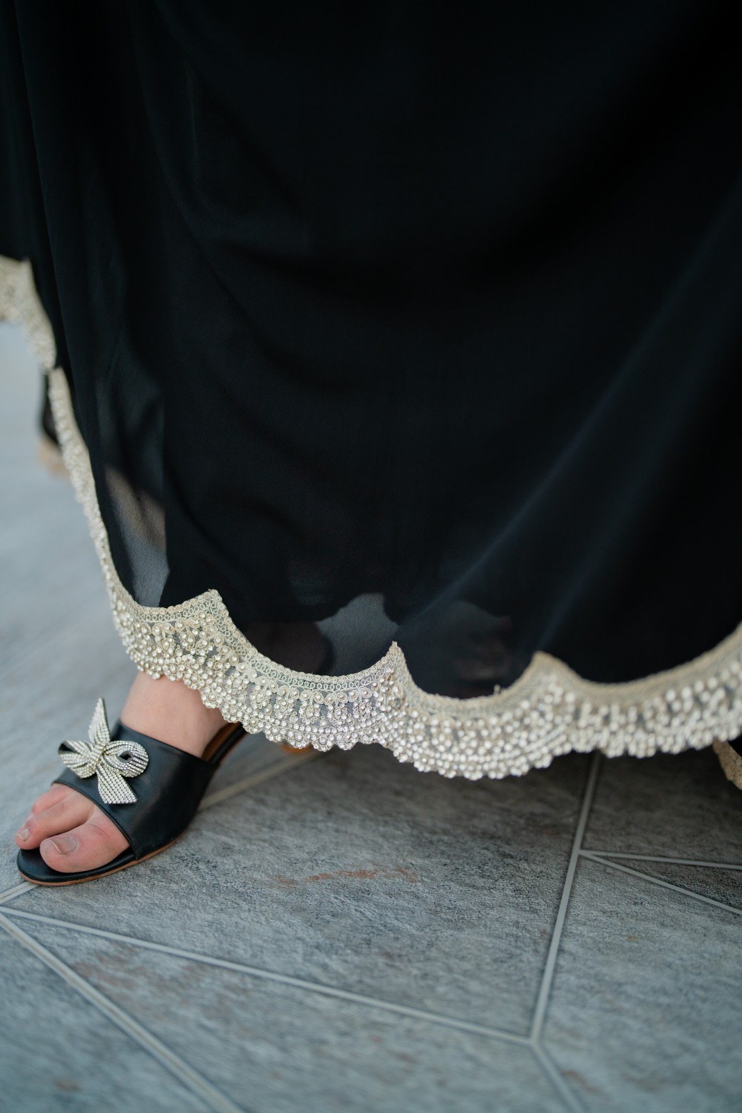 Black Shafoon Frock - Image 6